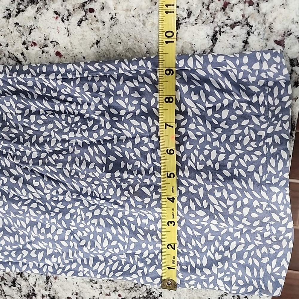 Sincerely Jules Medium Jumpsuit. Blue/White. 2 Pockets. Elastic Waist & Top - Picture 6 of 11